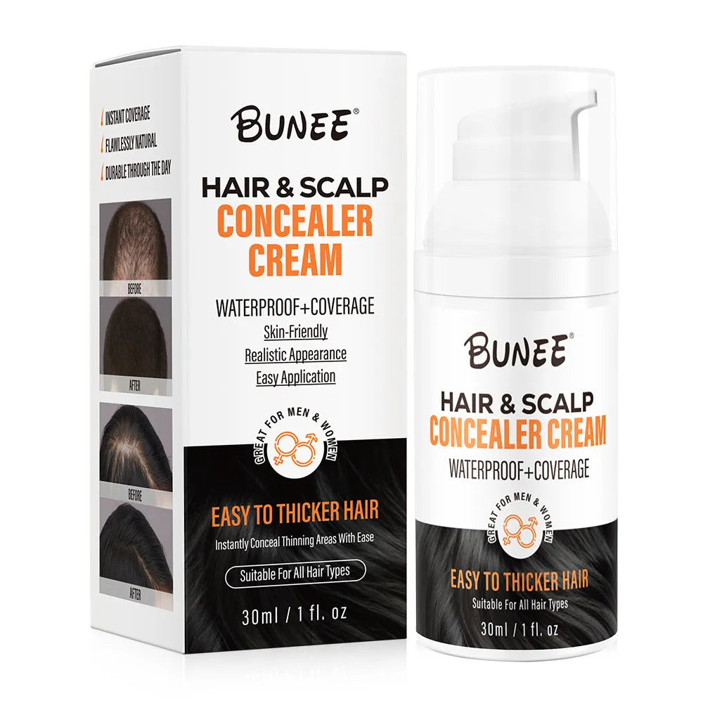 30 ml bottle of scalp concealer pomade for thinning hair with applicator.