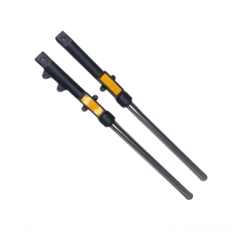 Motorcycle front shock absorber pair for Vento Tornado and Storm 250, 50 cm length, 13 cm width, 5 cm depth, default colour