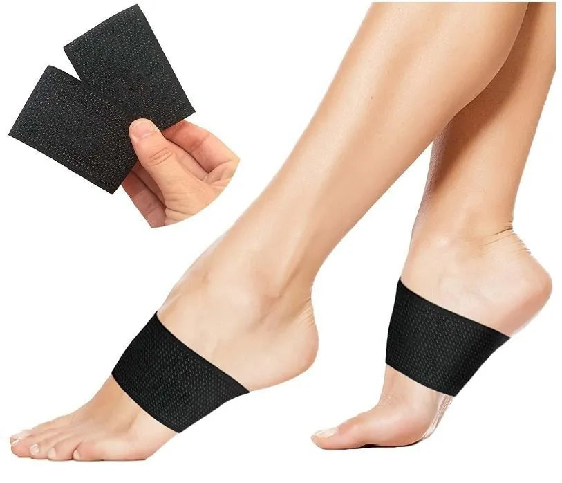 PU elastic foot bandage for arch support, shown in Ordinary Style and Full Heart Style designs.