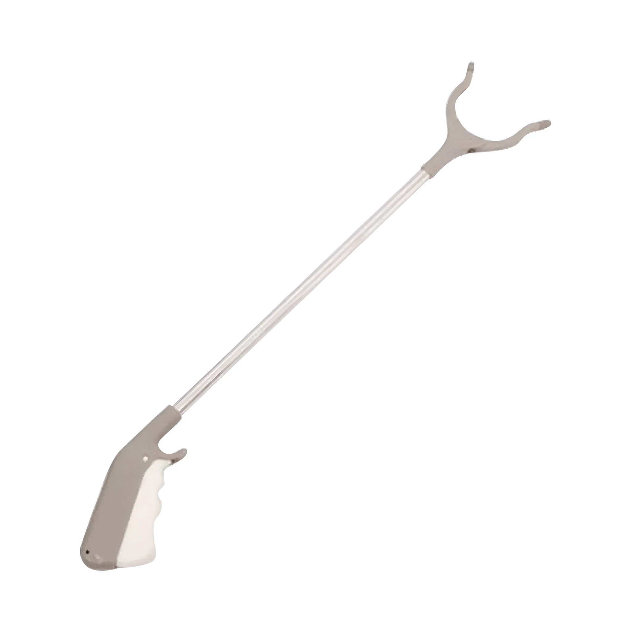 40cm stainless steel garbage picker with push-type handle for one-handed operation