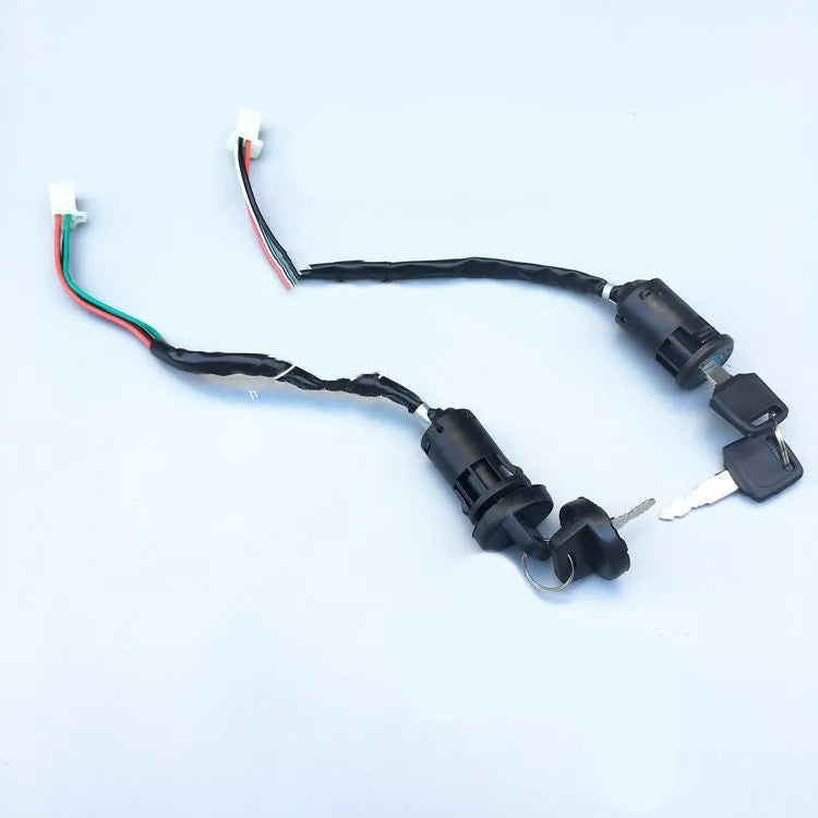 Waterproof plastic electric door lock switch for automotive electrical systems with wiring connections