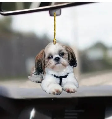 Acrylic car decorative pendant in cartoon style for vehicle interior dashboard