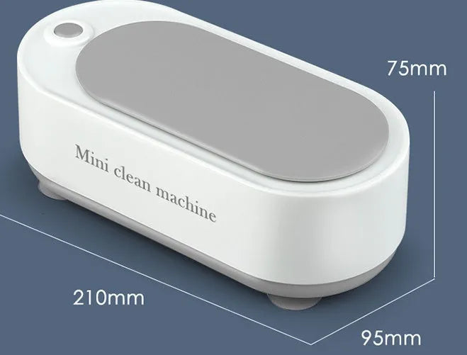 Ultrasonic cleaning machine for jewellery watches glasses with 152 x 70 x 40mm slot in white pink or dark green