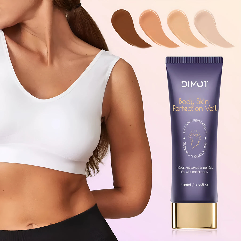 Waterproof body concealer cream with brush applicator for tattoo and birthmark coverage