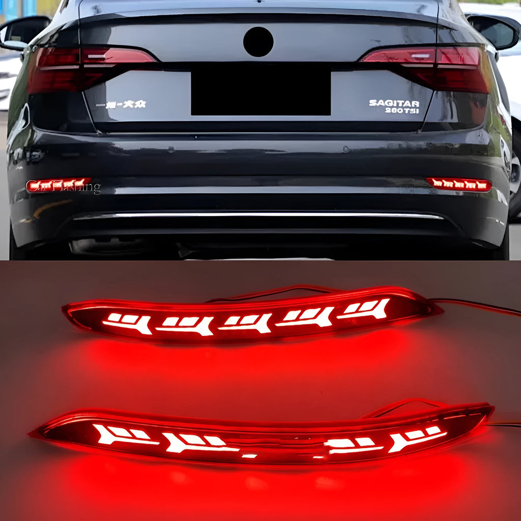 Volkswagen Sagitar rear bumper LED light with flowing water scan effect for 2019-2021 models