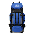 Men's outdoor hiking backpack in solid colour water-repellent nylon with adjustable straps