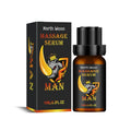 10ml bottle of men's body care essential oil with dropper for external massage