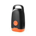Mini ultrasonic dog dispeller in black and orange ABS, 3cm x 2cm x 6cm, handheld bark stopper for dogs and cats