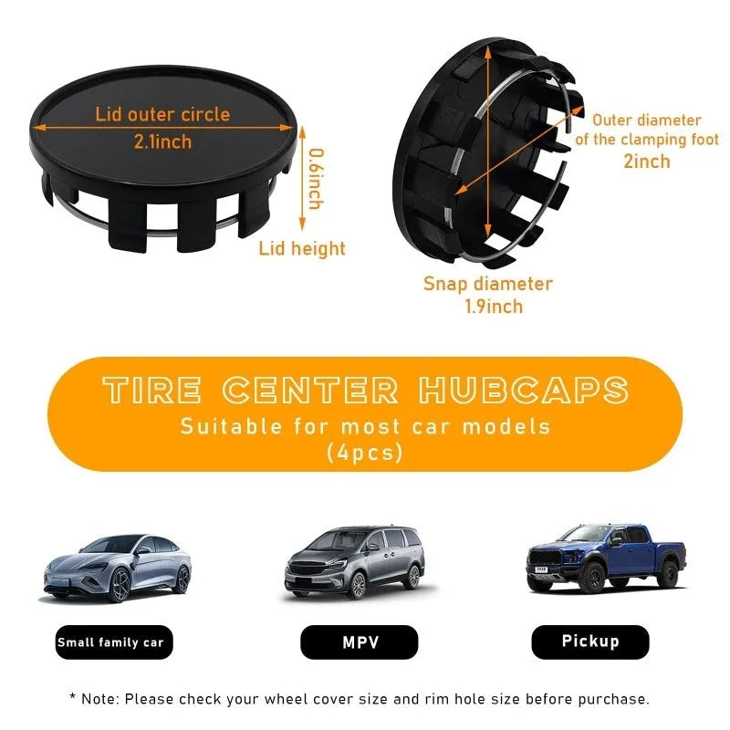 54mm black and silver plastic wheel caps for Japanese vehicle hub centre replacement