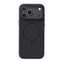 Frosted matte magnetic protective case for iPhone 17 models in black and peak rock colour.
