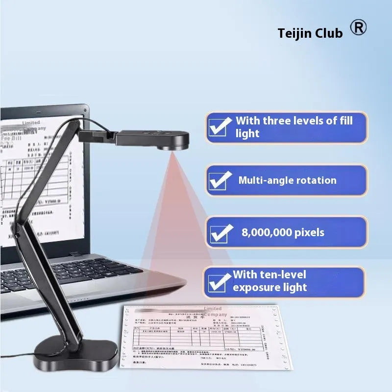 USB computer camera with microphone and autofocus for video calls and streaming