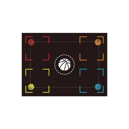 Premium rubber basketball training mat with specialized surface design for enhanced footwork, ball control, and agility drills