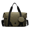 Black or green Oxford cloth gym bag with polyester lining for yoga and fitness gear