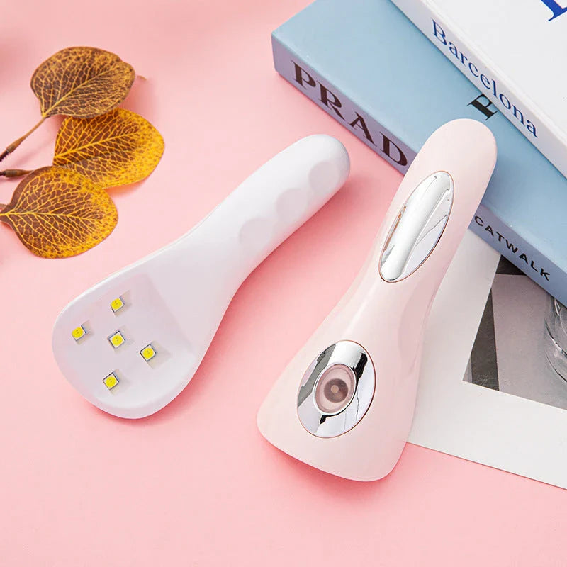 Portable USB Rechargeable Nail Drying Lamp with UV LED Light for Gel, Acrylic, and Regular Nail Polish