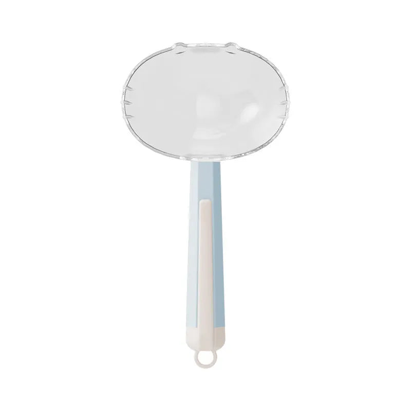Pet food spoon with clip attachment in various colours for dog and cat feeding