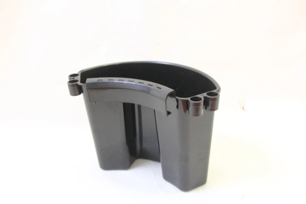 PP plastic car wash bucket with detachable handle in black, red, blue, and pink colour options
