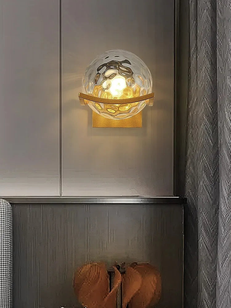 European wall lamp 5017 B with black milky white cover for bedside use