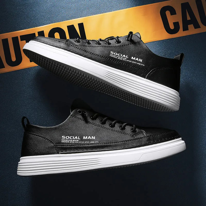 Men's casual board shoes in white, black or sand, EVA upper and sole, low top, lace-up, sizes 39-44