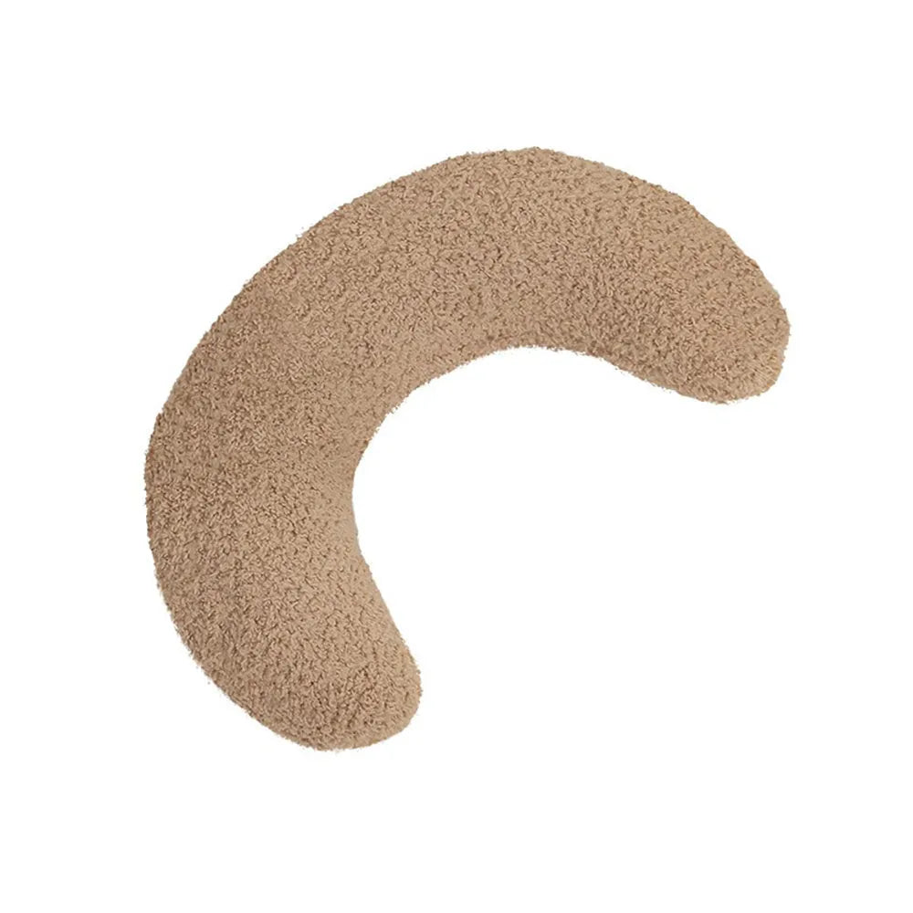 U-shaped cat pillow with adjustable collar in blue, khaki, white or yellow colours for pet cervical support