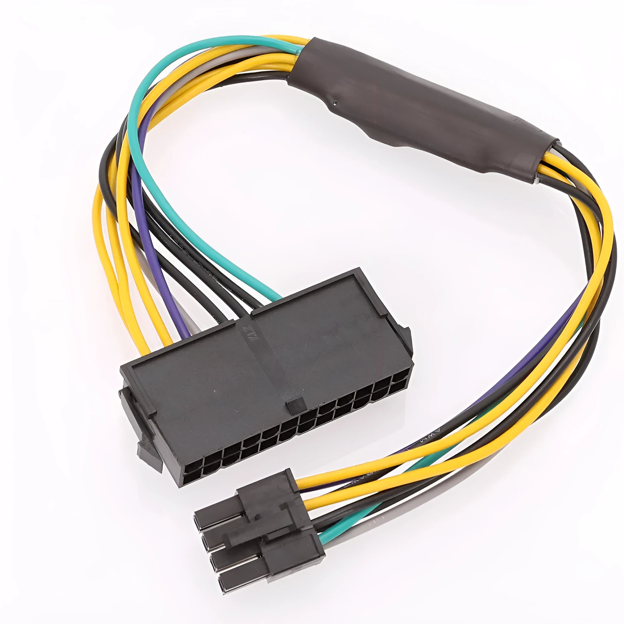 Black DELL Optiplex ATX 24-pin to 8-pin motherboard power adapter cable 30cm length