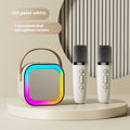 Bluetooth speaker microphone integrated portable karaoke unit with card insertion, 5W, shown in available colours