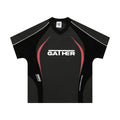 Men's loose fit printed t-shirt with letter design in black or apricot colours
