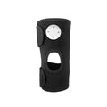 Black anti-cold knee pad with electronic pulse massage, four massage contacts, and USB rechargeable power