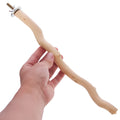 Solid wood bird stand toy for parrots, available in 20cm or 30cm height