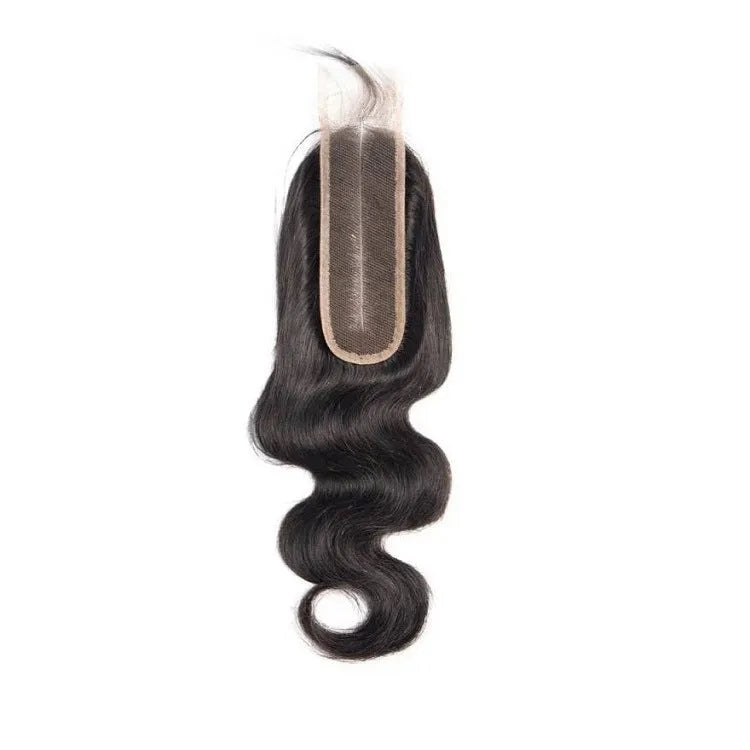 Natural colour straight human hair wig for ladies with hand-woven construction