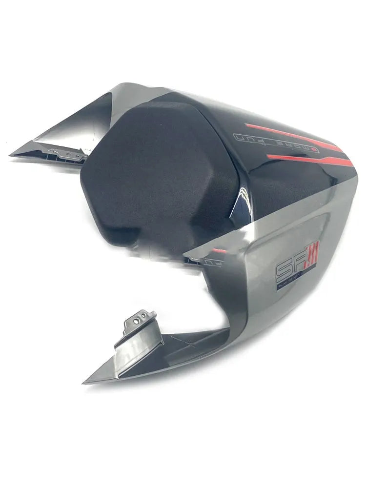 CFMoto 450SR motorcycle rear seat cushion with 20mm height increase in Speed Grey colour