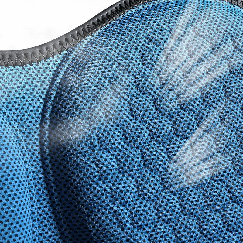 Honeycomb gel car seat cushion breathable cold pad shown in one of six colours on a car seat.