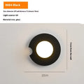 Glass wall lamp in black or gold, 220V, for bedroom bedside and background wall decoration, 7W light options.