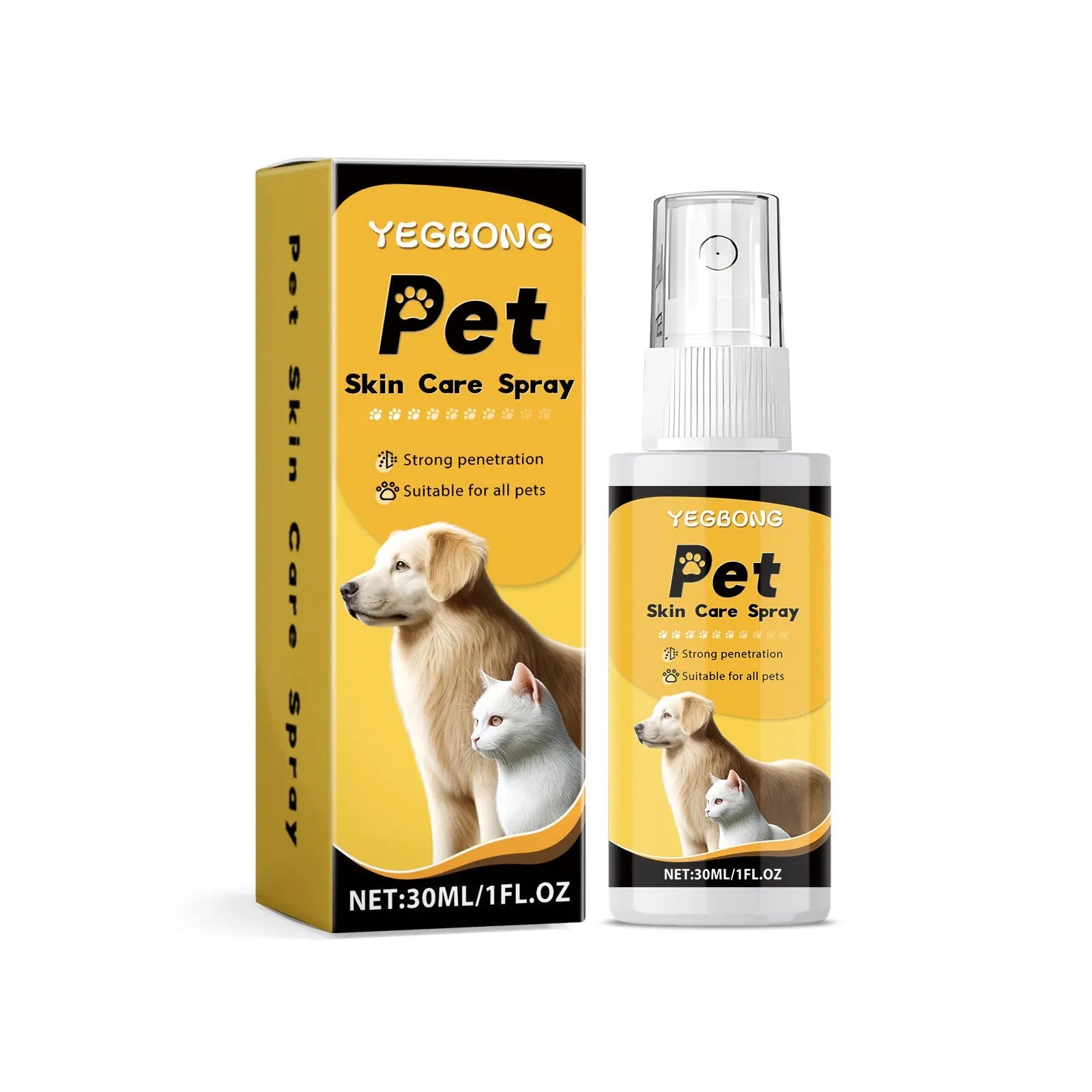 Pet Skin Spray 30ml care spray for dogs with natural oils