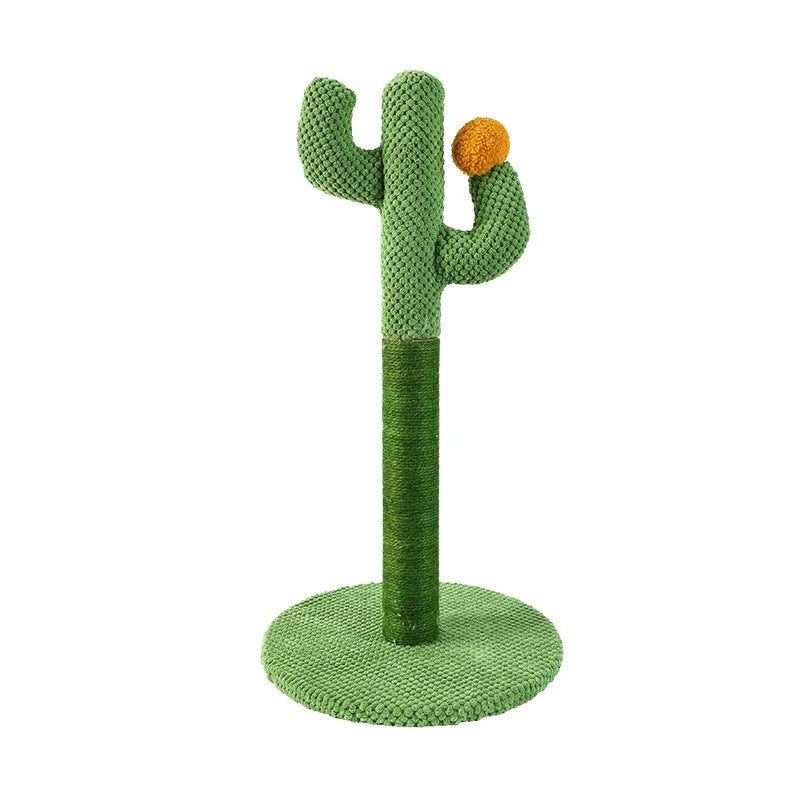 Masson cactus design cat scratch board and coconut tree scratching pole made from cotton rope