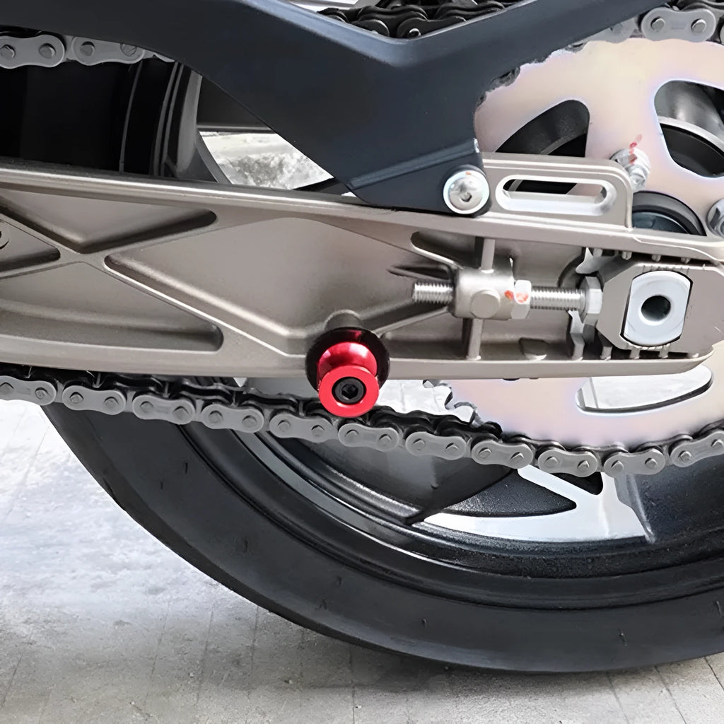 Aluminium alloy CNC frame screw for motorbike parking lift in 6mm 8mm 10mm sizes and blue red black silver gold colours