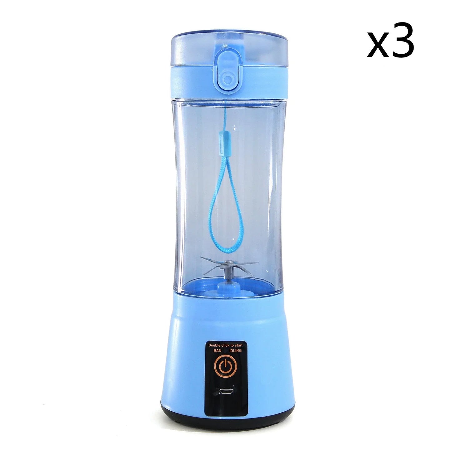 Portable USB Rechargeable Fruit Smoothie Blender with Cordless Design and Powerful Blending Capabilities