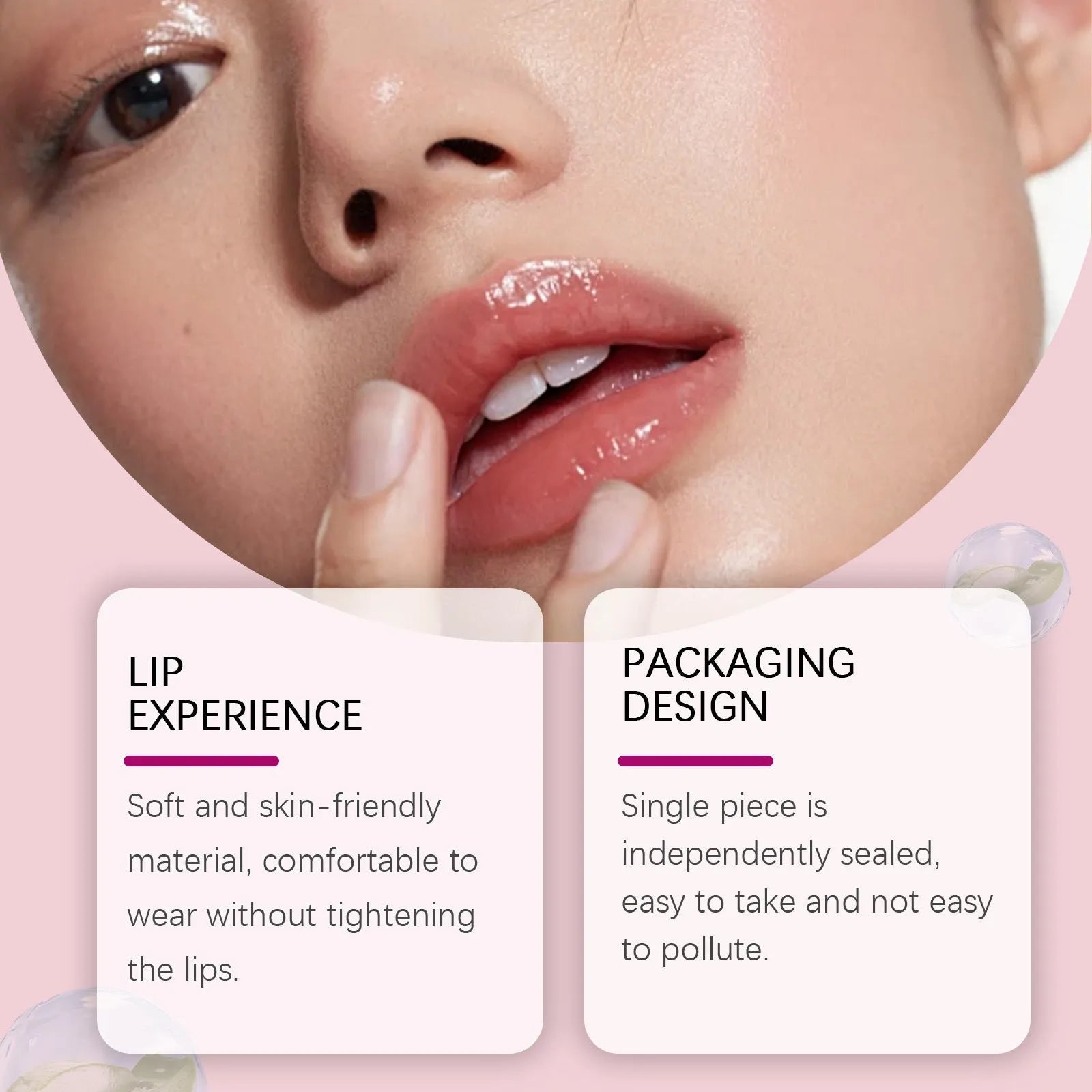 Silicone lip nursing adhesive bandage 8x12cm moisturising care patch for dry lips