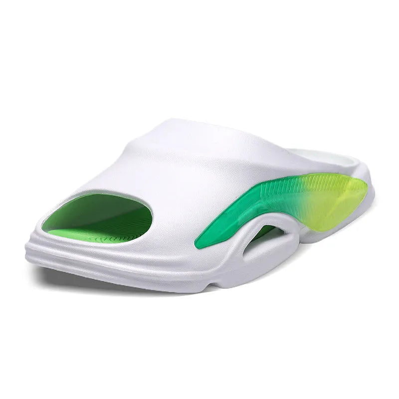 Men's EVA casual sandals in White Blue, White Green, or White Purple, sizes 38-45