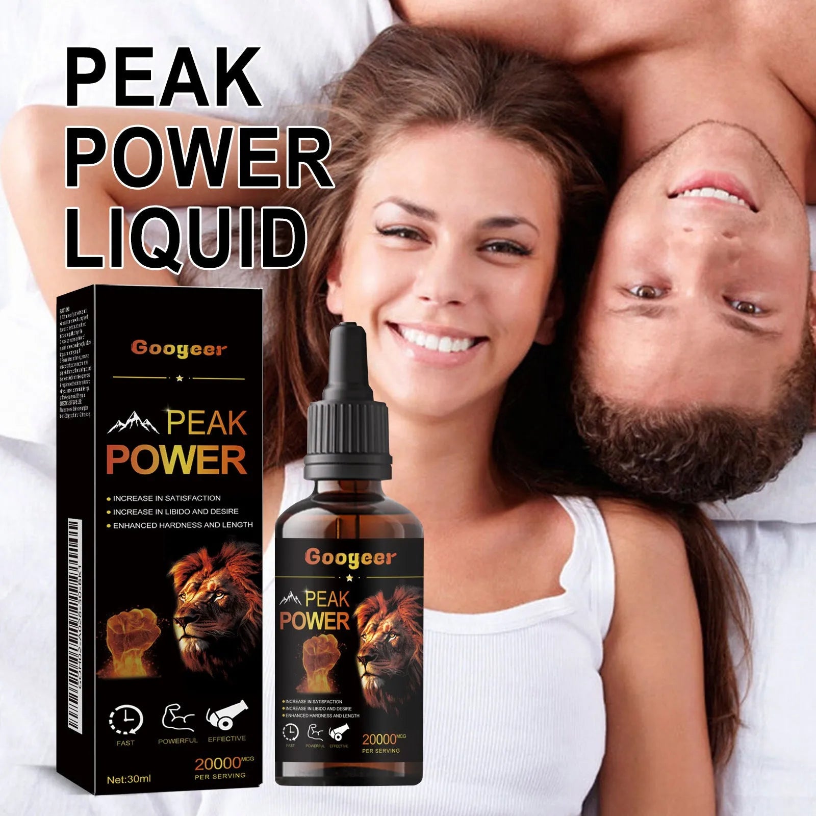 Googeer Peak Power Liquid Energy Supplement 30ml bottle for adult health care