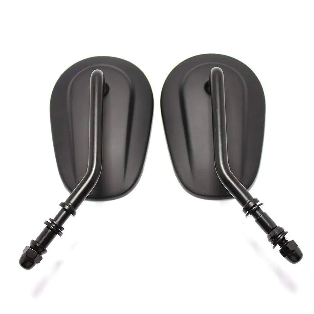 Black aluminium alloy motorcycle rearview mirror for Harley-Davidson XL 883 1200, 27x12x8.5cm