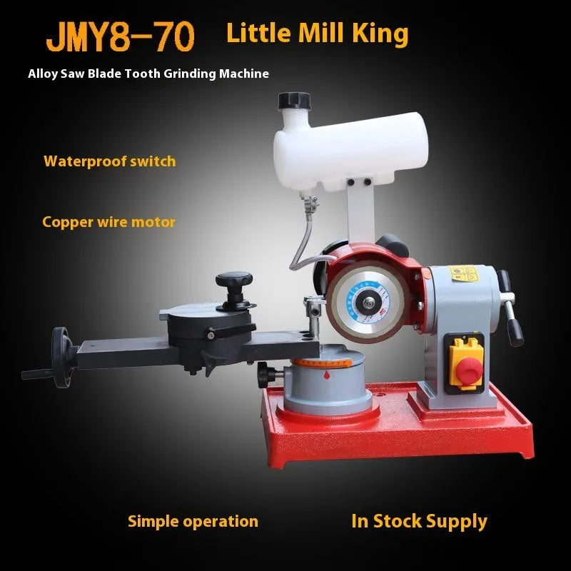 Small manual sharpedge grinding machine for alloy circular saw blade teeth sharpening on workbench