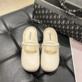 Women's plastic flip flop sandals with baotou toe design in black, beige, or green
