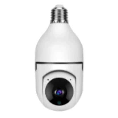 Alexa-enabled 1080P WiFi bulb camera with smooth pan and tilt, night vision, and voice control features