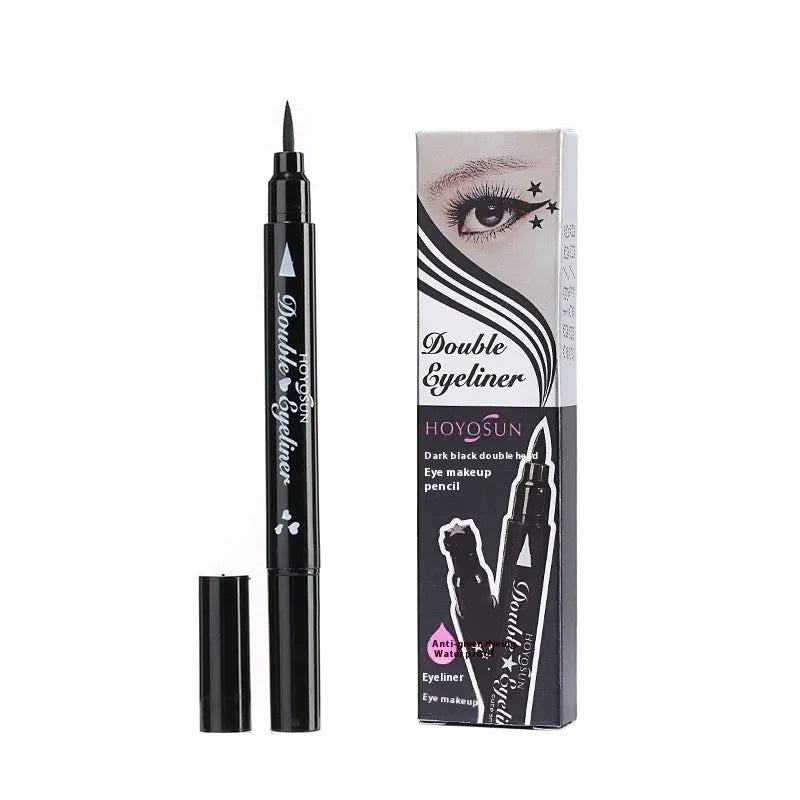 Love Seal liquid eyeliner pen with Five pointed star, Flowers, Love, and Moon stamp design options