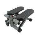Silver grey household mini treadmill with hydraulic resistance for waist slimming fitness