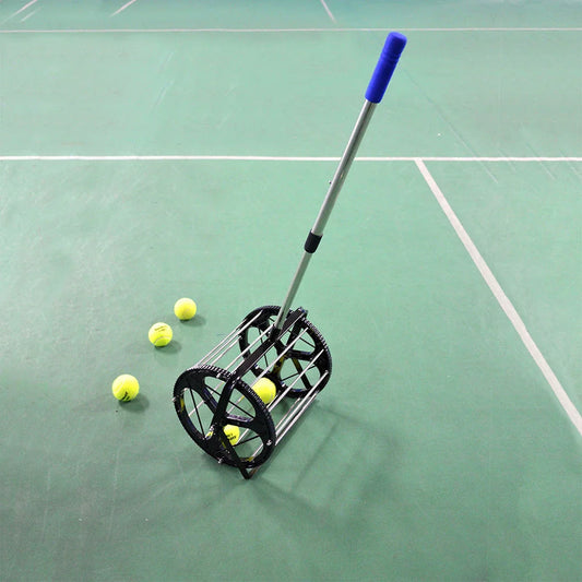 Convenient Tennis Ball Collector with Telescopic Handle and Large Capacity for Easy Ball Pickup