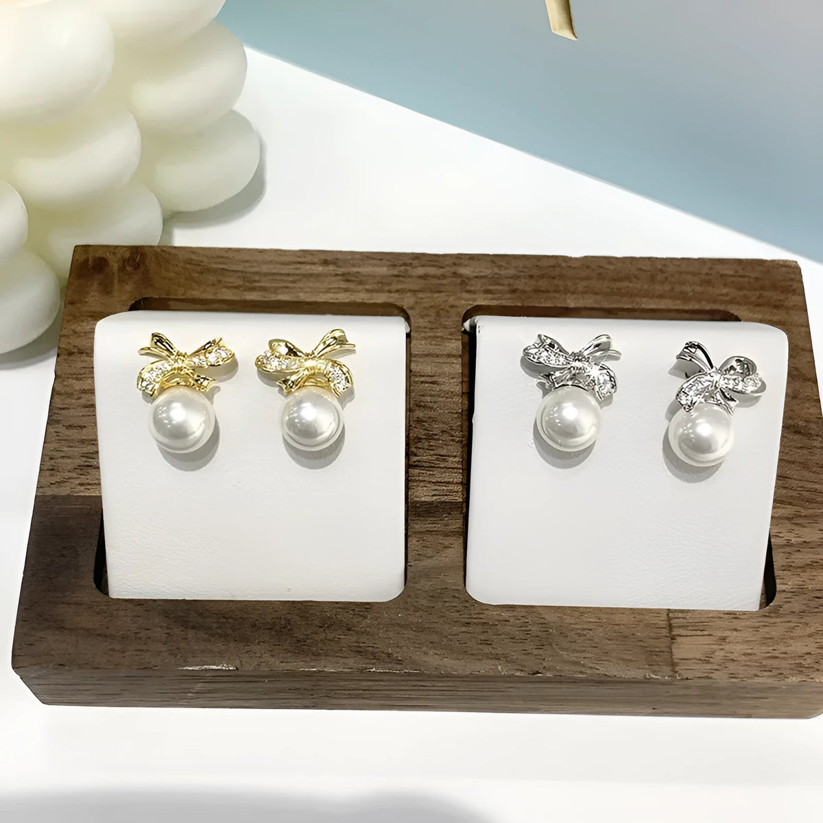 Silver Needle premium small fragrance French ear nails in gold and silvery finishes for ear piercing