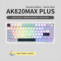Three-mode wireless mechanical keyboard with black, grey and yellow colour options