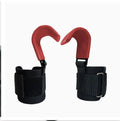 Black fitness wrist grip hook strap for pull-up training with horizontal bar