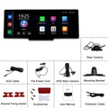 10.26-inch car digital video recorder with rear view camera system on vehicle dashboard